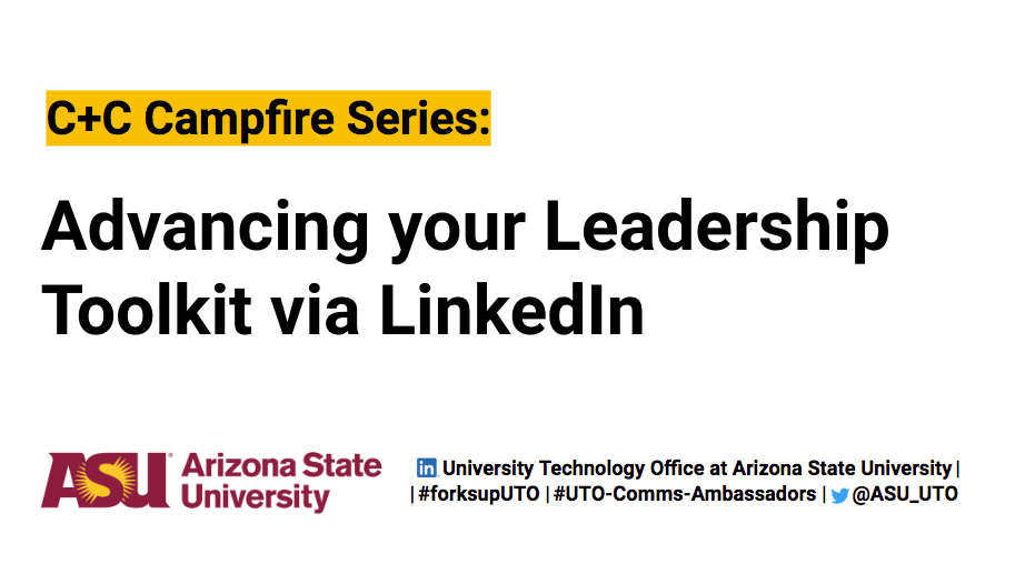 Advancing your Leadership Toolkit via LinkedIn