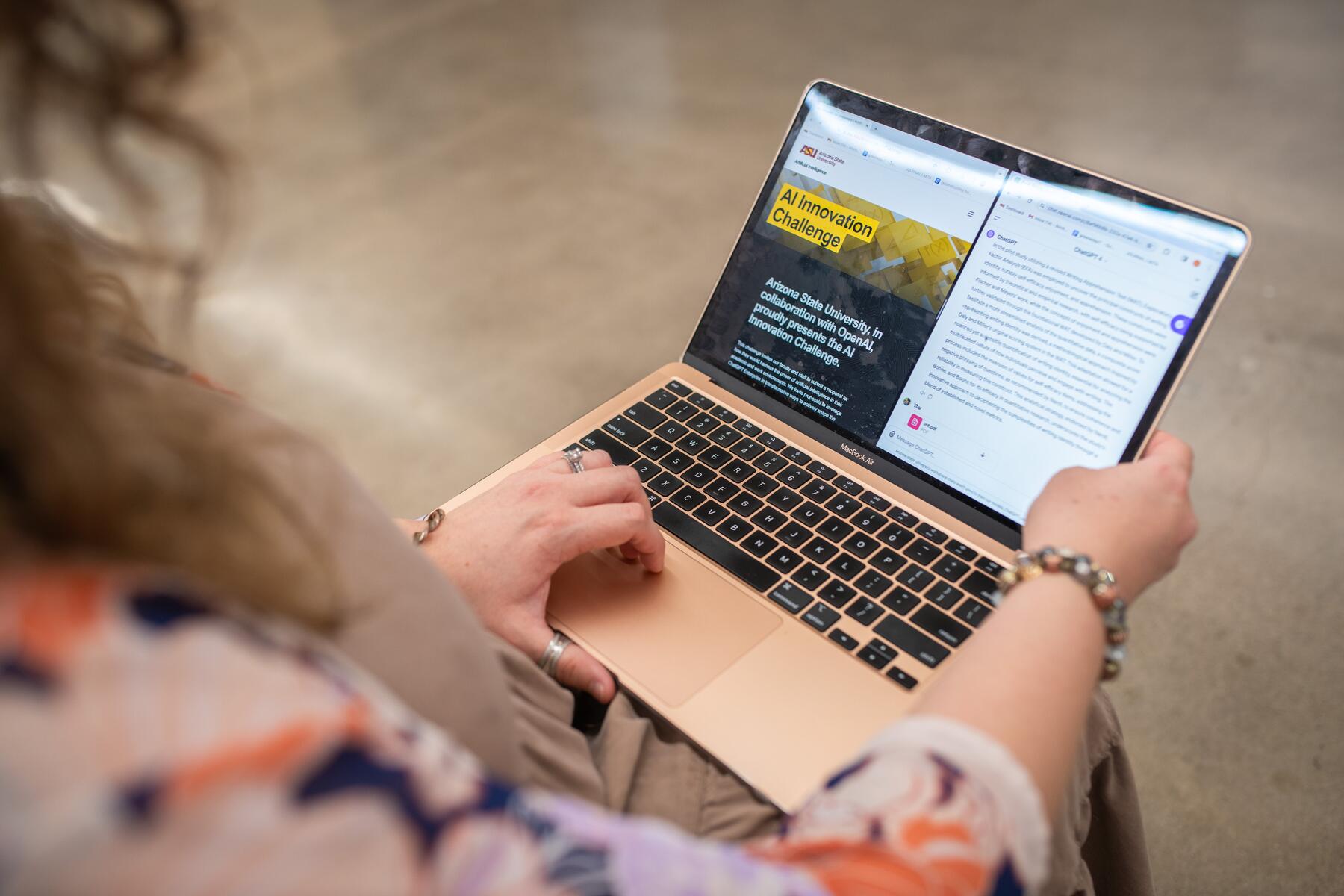 Woman on laptop