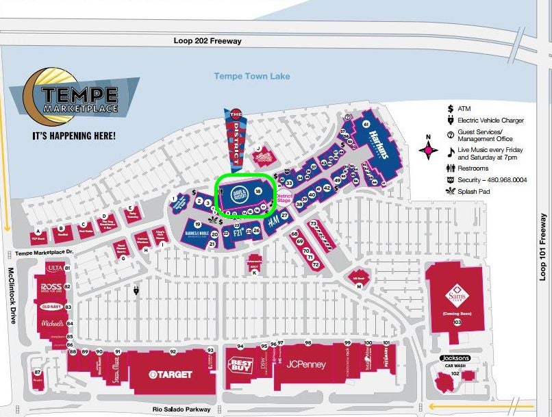 Tempe Marketplace Map