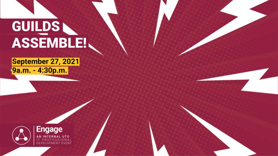 maroon background with lightning bolts