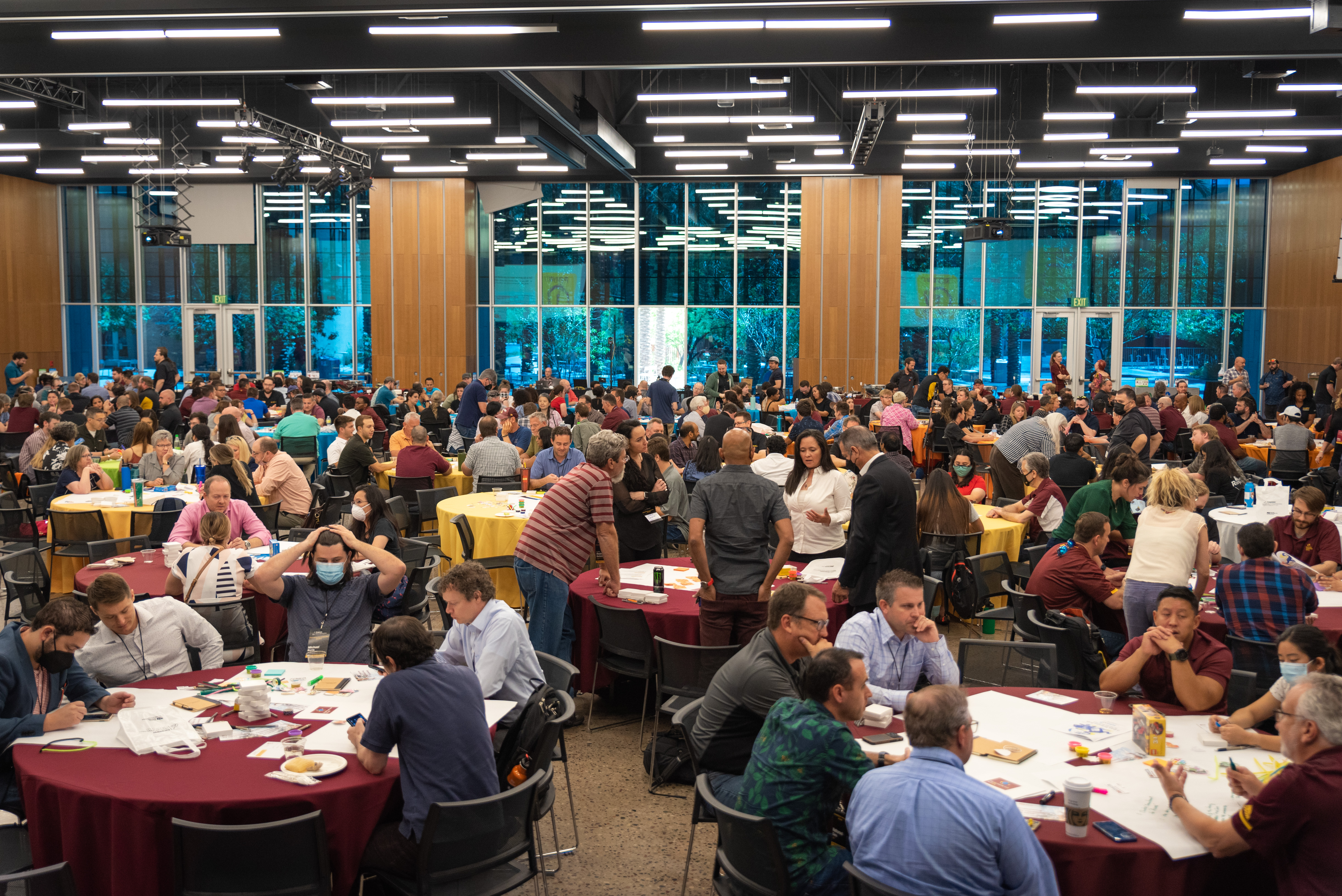 People together at a conference