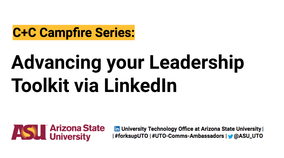 Advancing your Leadership Toolkit via LinkedIn