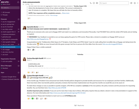 Slack on the Browser